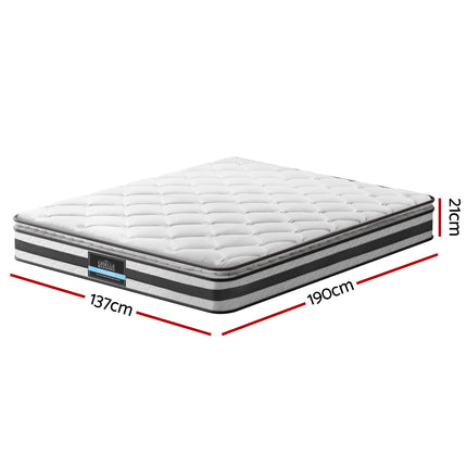 Giselle Bedding 21cm Mattress Pillow Top Double.