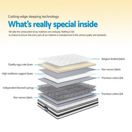 Giselle Bedding 21cm Mattress Pillow Top King.