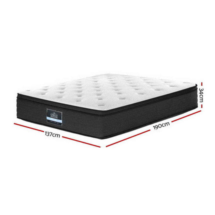 Giselle Bedding 34cm Mattress Euro Top Double.