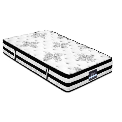 Giselle Bedding 34cm Mattress Euro Top Pocket Spring King Single.