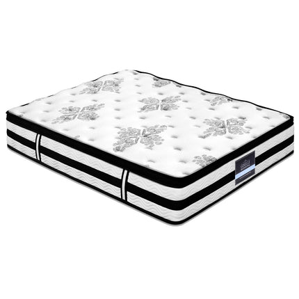 Giselle Bedding 34cm Mattress Euro Top Pocket Spring Queen.