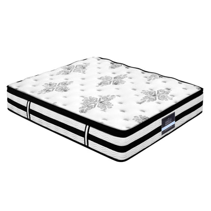 Giselle Bedding 34cm Mattress Euro Top Pocket Spring Super King.