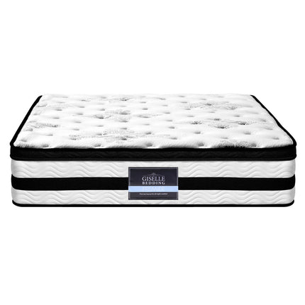 Giselle Bedding 34cm Mattress Euro Top Pocket Spring Super King.
