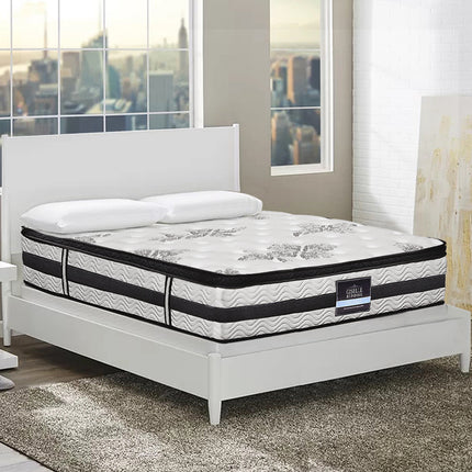 Giselle Bedding 34cm Mattress Euro Top Pocket Spring Super King.