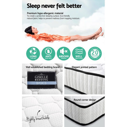 Giselle Bedding 21cm Mattress Tight Top Queen.