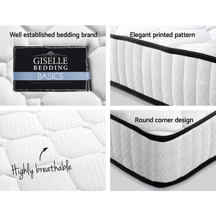 Giselle Bedding 21cm Mattress Tight Top Single.