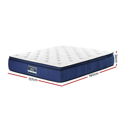 Giselle Bedding 34cm Mattress Cool Gel Memory Foam 7 Zone Double.