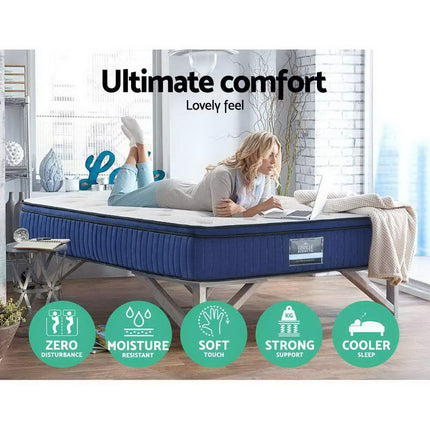 Giselle Bedding 34cm Mattress Cool Gel Memory Foam 7 Zone Double.