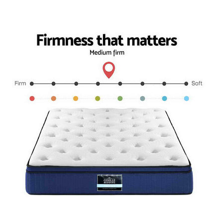 Giselle Bedding 34cm Mattress Cool Gel Memory Foam 7 Zone King.