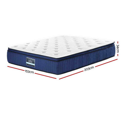 Giselle Bedding 34cm Mattress Cool Gel Memory Foam 7 Zone Queen.