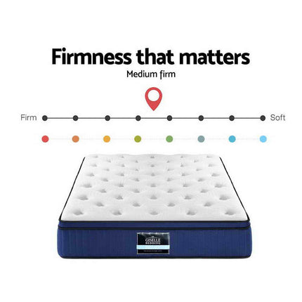 Giselle Bedding 34cm Mattress Cool Gel Memory Foam 7 Zone Queen.