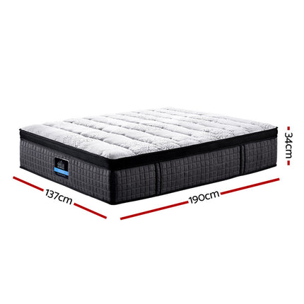 Giselle Bedding 34cm Mattress 9 Zone Latex Foam Double.