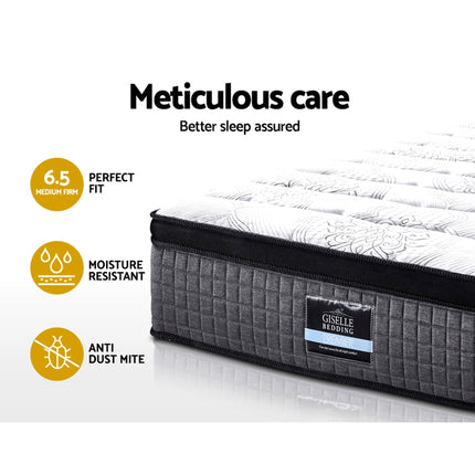 Giselle Bedding 34cm Mattress 9 Zone Latex Foam Queen.