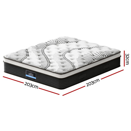 Giselle Bedding 32cm Mattress Euro Top Super King.