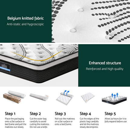 Giselle Bedding 32cm Mattress Euro Top Super King.