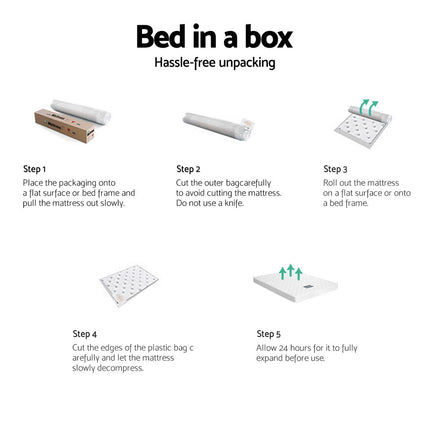 Giselle Bedding 13cm Mattress Tight Top Single.