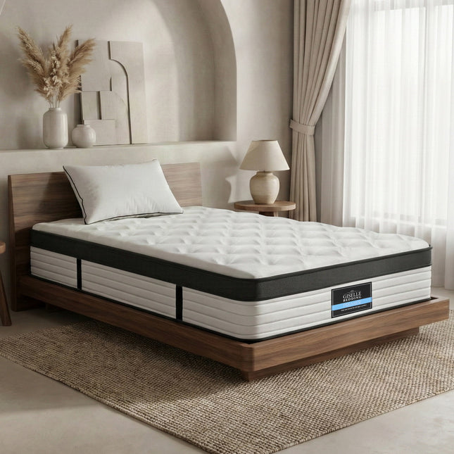 Giselle Bedding 31cm Mattress Euro Top King Single.