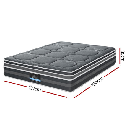 Giselle Bedding 35cm Mattress Bamboo Cover Double.