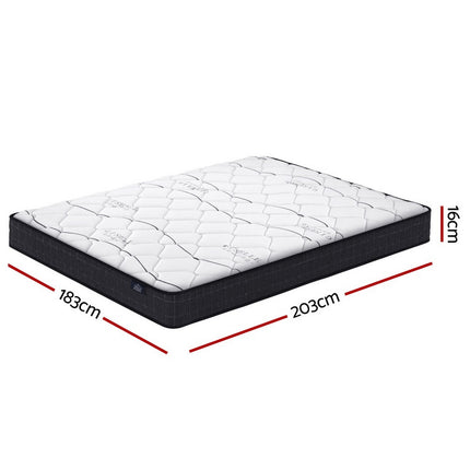 Giselle Bedding 16cm Mattress Medium Firm King.