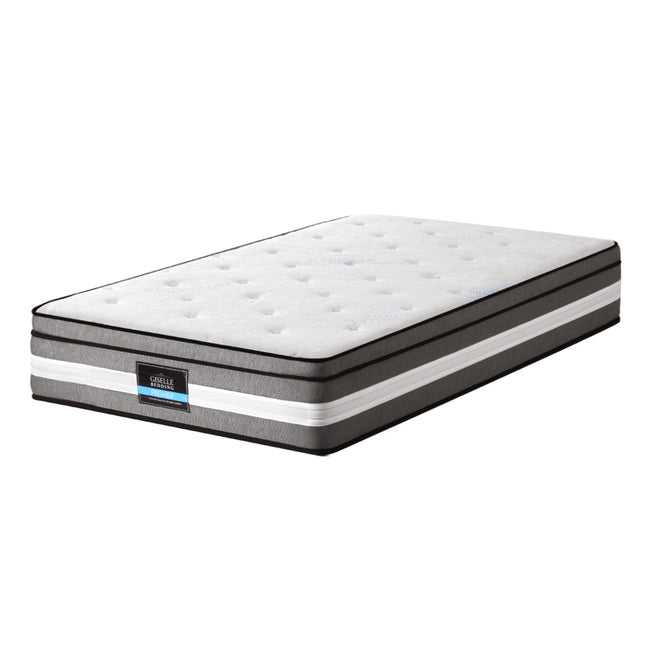 Giselle Bedding 30cm Mattress Gel Foam Pocket Spring Single.