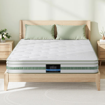 20cm Giselle Mattress Queen Green Tea Mattresses.