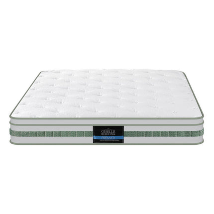 20cm Giselle Mattress Queen Green Tea Mattresses.
