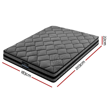 Giselle Bedding 22cm Mattress Medium Firm King.