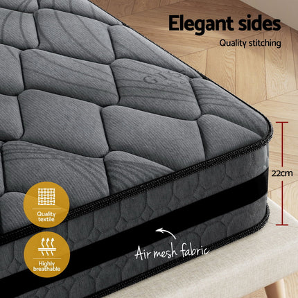 Giselle Bedding 22cm Mattress Medium Firm King.