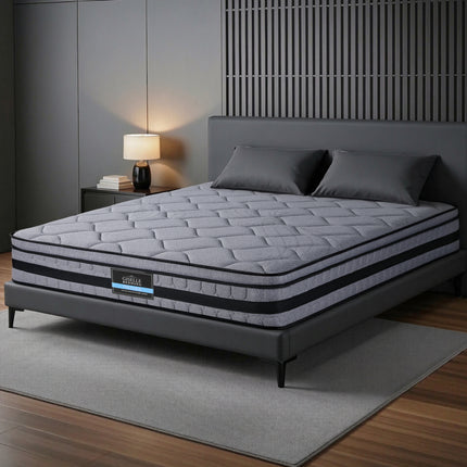 Giselle Bedding 34cm King Mattress Hybrid, Pocket Spring Bed Mattress.