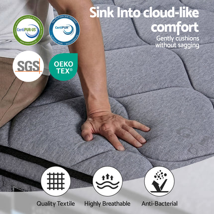 Giselle Bedding 34cm King Mattress Hybrid, Pocket Spring Bed Mattress.