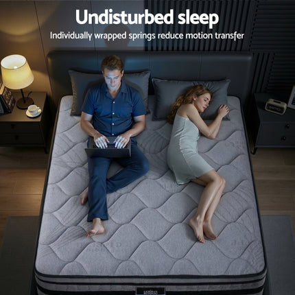 Giselle Bedding 34cm King Mattress Hybrid, Pocket Spring Bed Mattress.