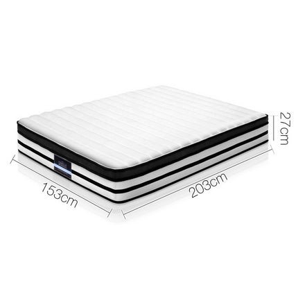 Giselle Bedding 27cm Mattress Euro Top Queen.