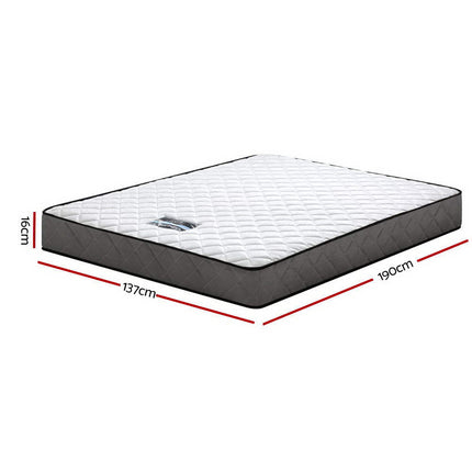 Giselle Bedding 16cm Mattress Tight Top Double.