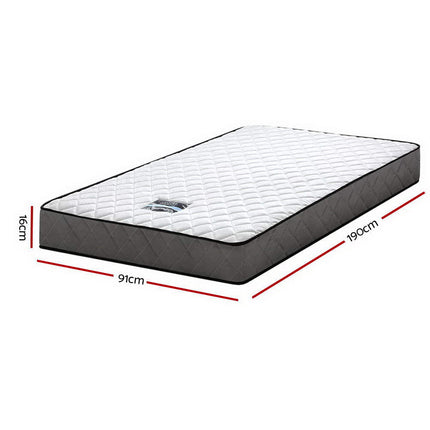 Giselle Bedding 16cm Mattress Tight Top Single.