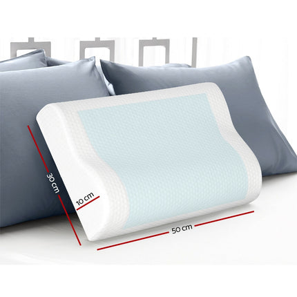 Giselle Bedding Contour Pillow Cool Gel Twin Pack.