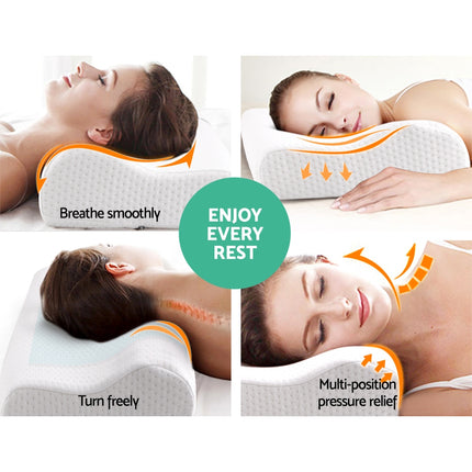 Giselle Bedding Contour Pillow Cool Gel Twin Pack.