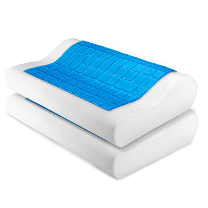 Giselle Bedding Contour Pillow Cool Gel Twin Pack.