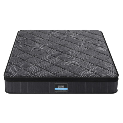 Giselle Bedding King Mattress 25cm Pocket Spring Latex Euro Top Medium Firm Bed.