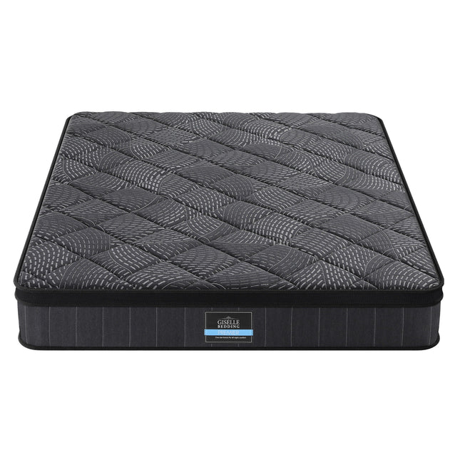 Giselle Bedding King Mattress 25cm Pocket Spring Latex Euro Top Medium Firm Bed.