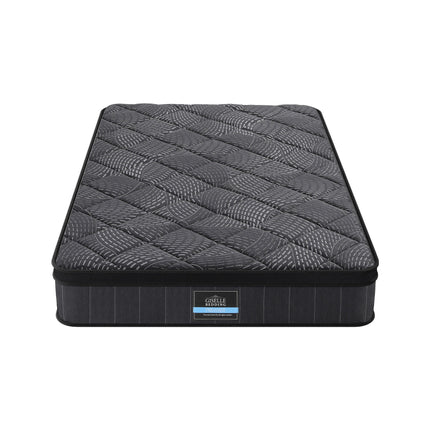 Giselle Bedding King Single Mattress 25cm Pocket Spring Latex Euro Top Medium Firm Bed.