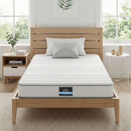 Giselle King Single Mattress 20cm with Reinforced Edge Support Egg-Crate Foam.