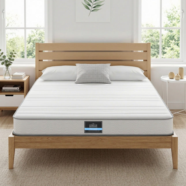 Giselle Queen Mattress 20cm with Reinforced Edge Support Egg-Crate Foam.