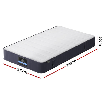 20cm Giselle Mattress King Single Bed Pocket Spring Mattresses.