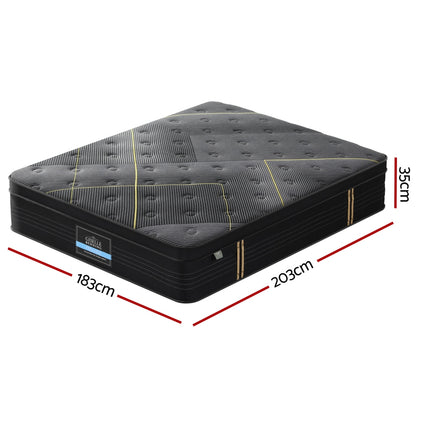 35cm Giselle Mattress King Bed Bamboo Pocket Firm Foam.