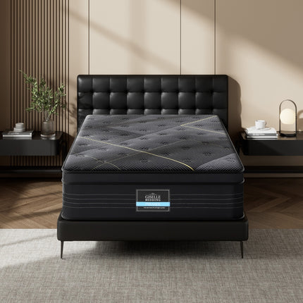 35cm Giselle Mattress Single Bed Bamboo Pocket Firm Foam.