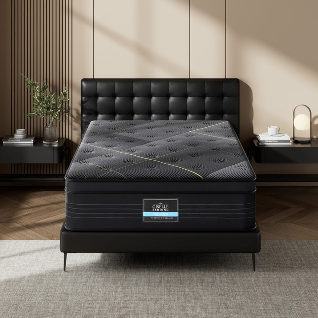 35cm Giselle Mattress Single Bed Bamboo Pocket Firm Foam.