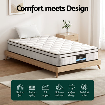 22cm Giselle Mattress KS Size.