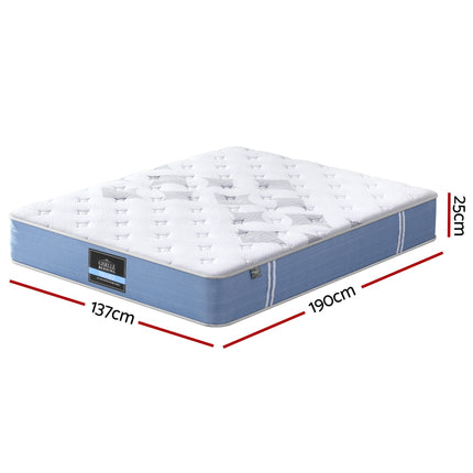 25cm Giselle Mattress Double Bed Pocket Spring Mattresses.