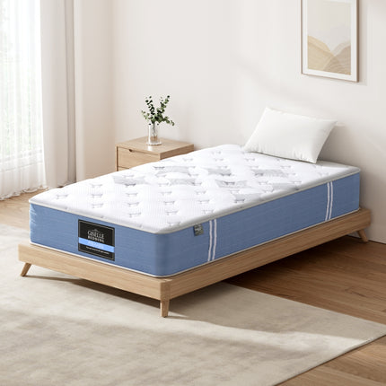 25cm Giselle Mattress Single Bed Pocket Spring Mattresses.