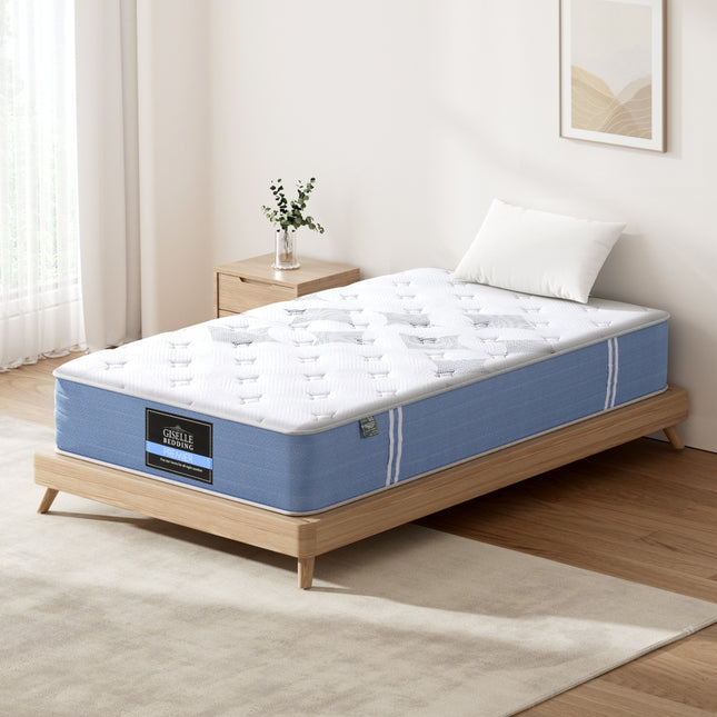 25cm Giselle Mattress Single Bed Pocket Spring Mattresses.